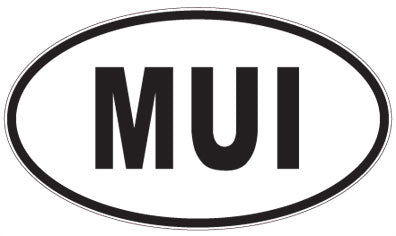 MUI - 3 Letter Initials Oval Sticker