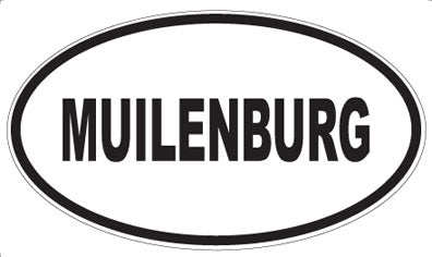 MUILENBURG - Oval Sticker