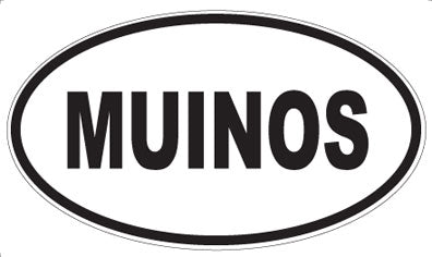 MUINOS - Oval Sticker