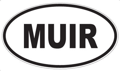 MUIR - Oval Sticker