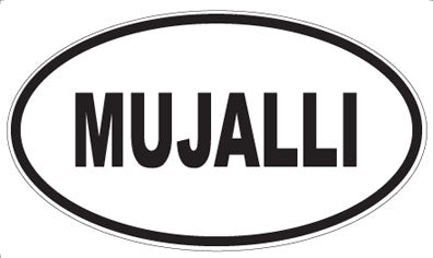 MUJALLI - Oval Sticker