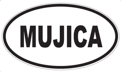 MUJICA - Oval Sticker