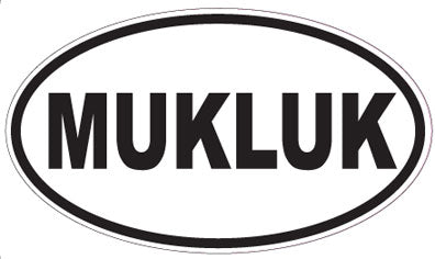MUKLUK - Oval Sticker