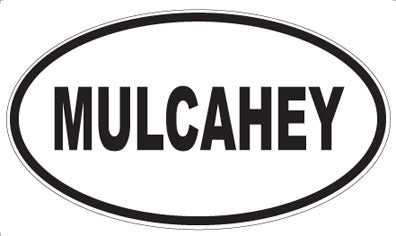 MULCAHEY - Oval Sticker