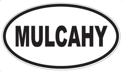 MULCAHY - Oval Sticker