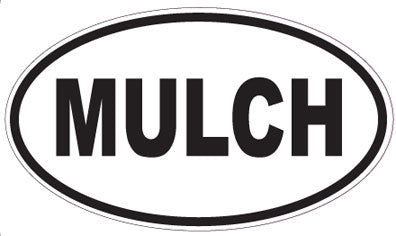 MULCH - Oval Sticker