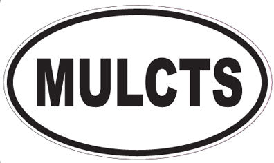 MULCTS - Oval Sticker