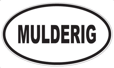 MULDERIG - Oval Sticker