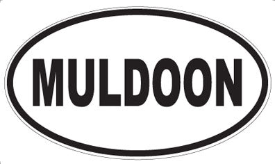 MULDOON - Oval Sticker