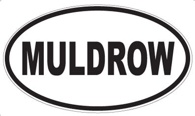 MULDROW - Oval Sticker