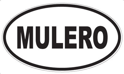 MULERO - Oval Sticker