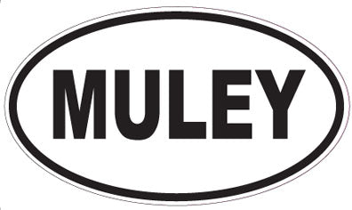 MULEY - Oval Sticker