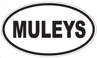 MULEYS - Oval Sticker