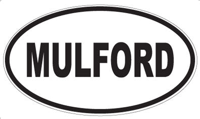 MULFORD - Oval Sticker