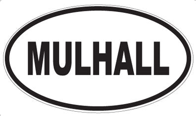 MULHALL - Oval Sticker
