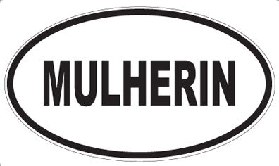 MULHERIN - Oval Sticker