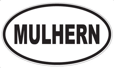 MULHERN - Oval Sticker