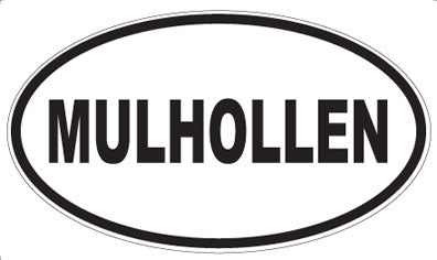 MULHOLLEN - Oval Sticker