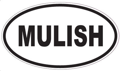 MULISH - Oval Sticker