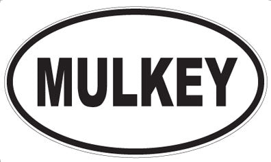 MULKEY - Oval Sticker