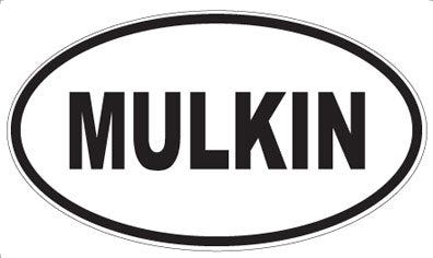 MULKIN - Oval Sticker