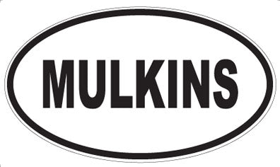 MULKINS - Oval Sticker