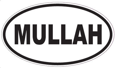 MULLAH - Oval Sticker