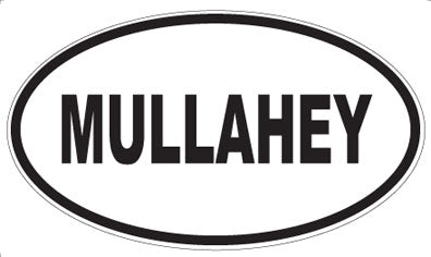 MULLAHEY - Oval Sticker