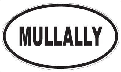 MULLALLY - Oval Sticker