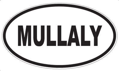 MULLALY - Oval Sticker