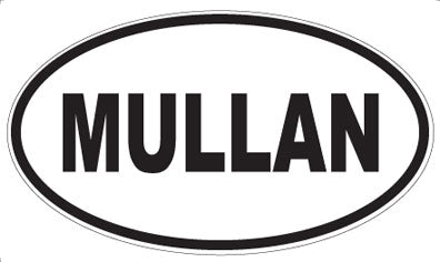 MULLAN - Oval Sticker