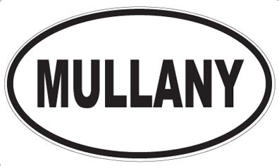 MULLANY - Oval Sticker