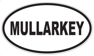 MULLARKEY - Oval Sticker