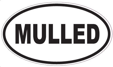 MULLED - Oval Sticker