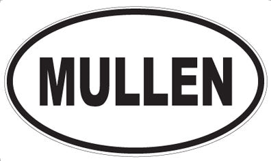 MULLEN - Oval Sticker