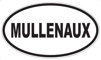 MULLENAUX - Oval Sticker