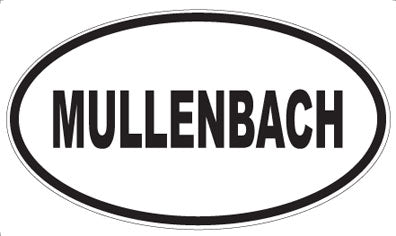 MULLENBACH - Oval Sticker