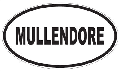 MULLENDORE - Oval Sticker