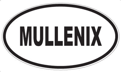 MULLENIX - Oval Sticker