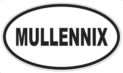 MULLENNIX - Oval Sticker