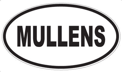 MULLENS - Oval Sticker