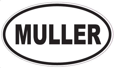 MULLER - Oval Sticker