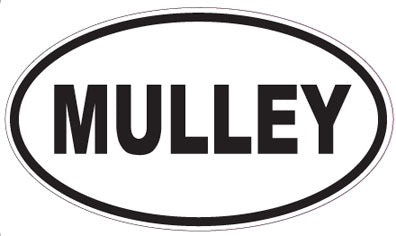 MULLEY - Oval Sticker