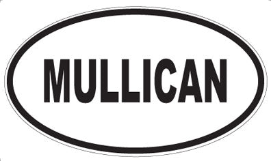 MULLICAN - Oval Sticker
