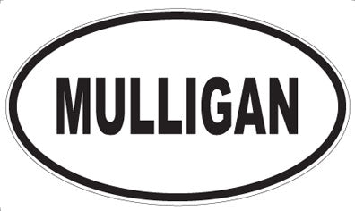 MULLIGAN - Oval Sticker