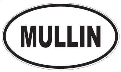 MULLIN - Oval Sticker