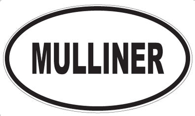 MULLINER - Oval Sticker