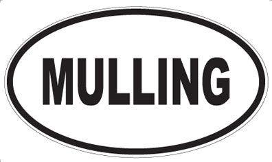 MULLING - Oval Sticker