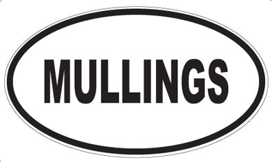 MULLINGS - Oval Sticker