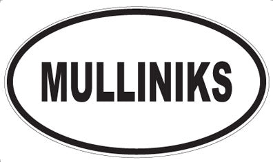 MULLINIKS - Oval Sticker
